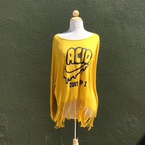 United couture UC 0016 Acid Fringe Tee OS